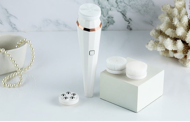 4-in-1 Electric Facial Cleansing Brush – USB Rechargeable