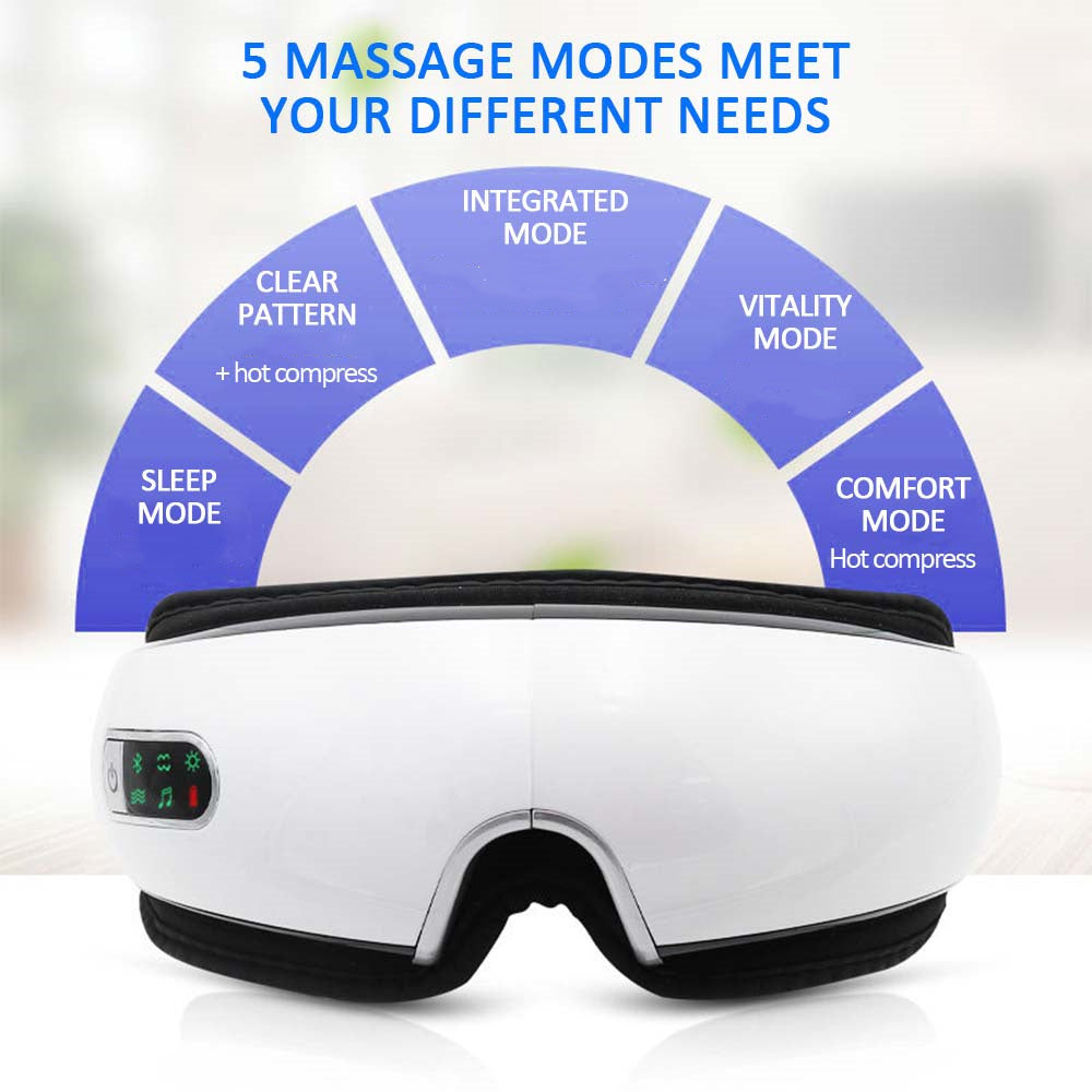 Smart Eye Massager with Heat, Vibration & Air Pressure