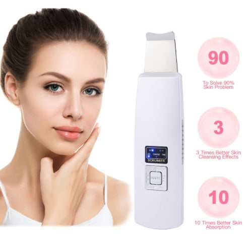 Ultrasonic Skin Scrubber – Deep Facial Cleansing Tool