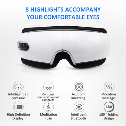 Smart Eye Massager with Heat, Vibration & Air Pressure
