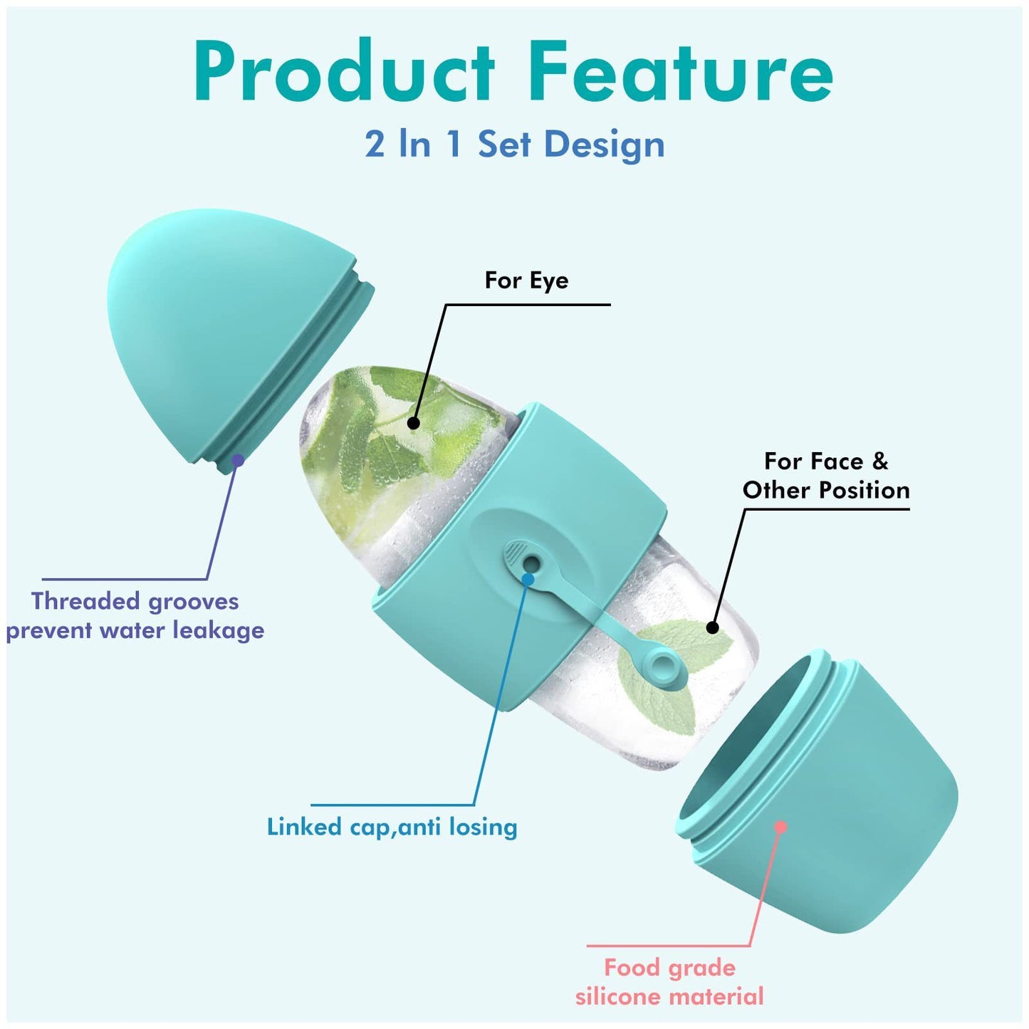 Silicone Ice Roller – Face, Eyes & Skin Care Tool