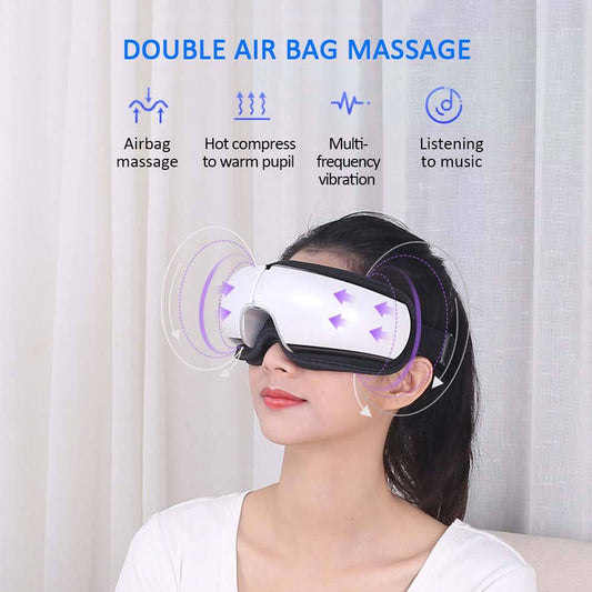 Smart Eye Massager with Heat, Vibration & Air Pressure