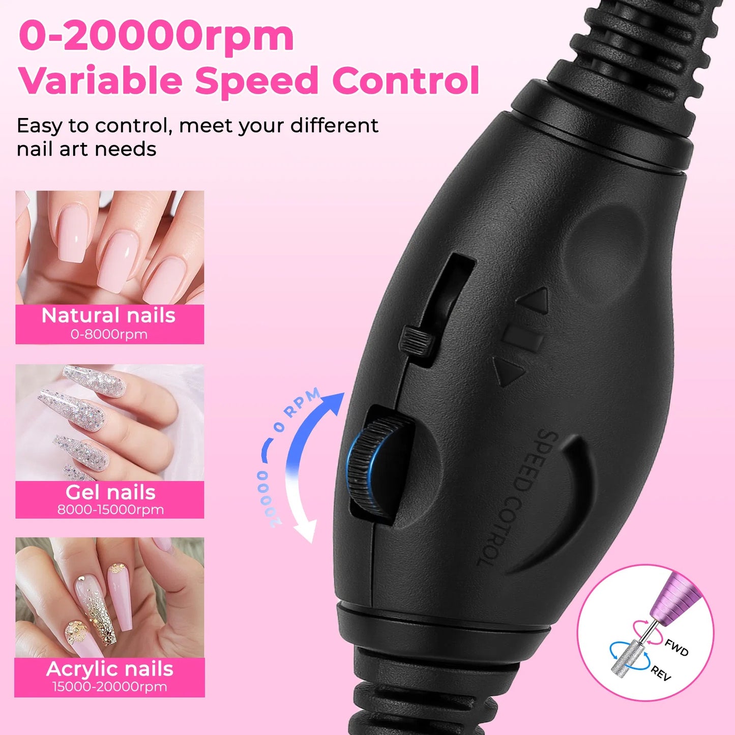 Portable Electric Nail Drill Kit – Salon Results Anywhere