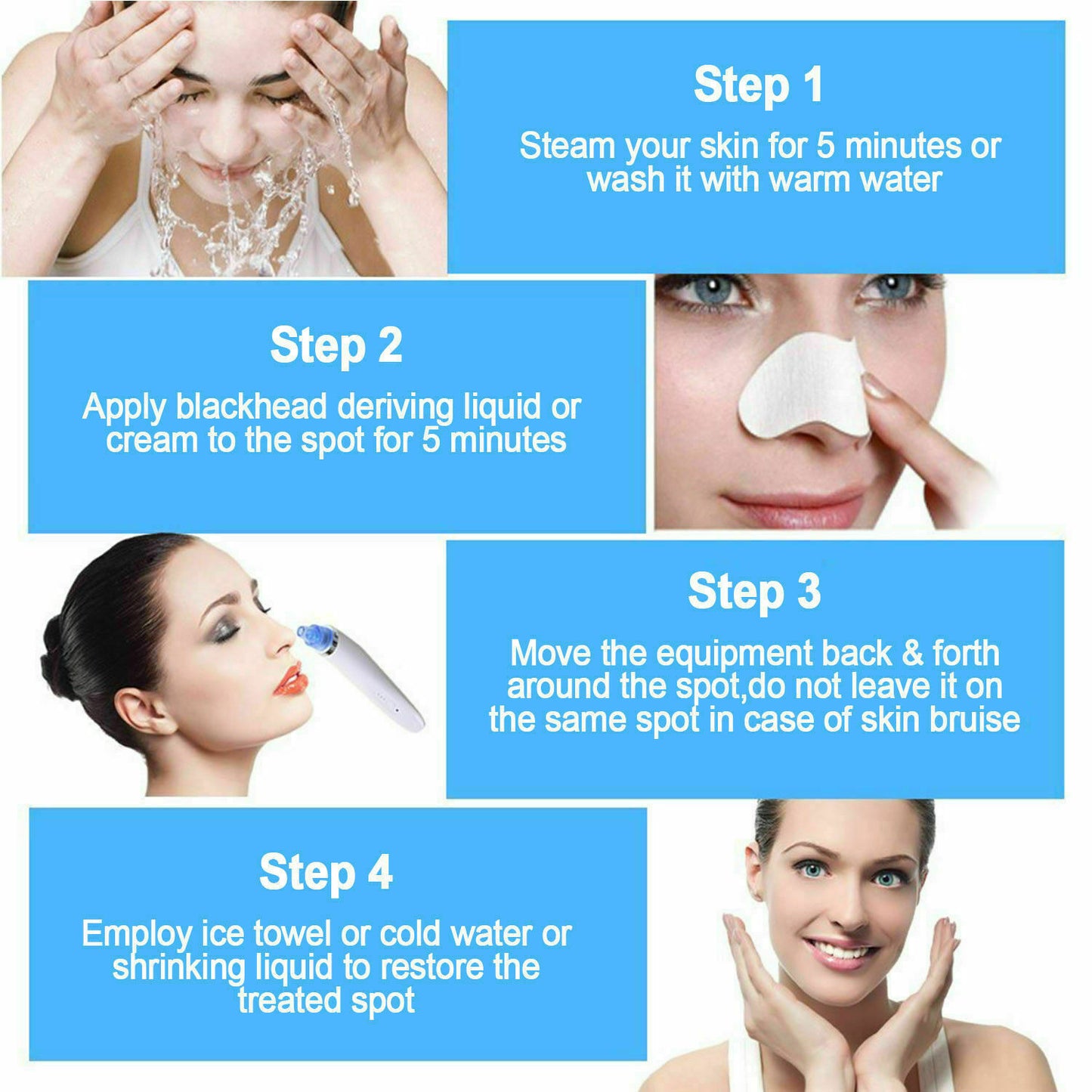Electric Blackhead Remover – Pore Vacuum & Face Cleanser