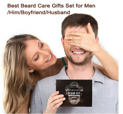 Beard Growth & Grooming Kit for Men – 7-in-1 Set