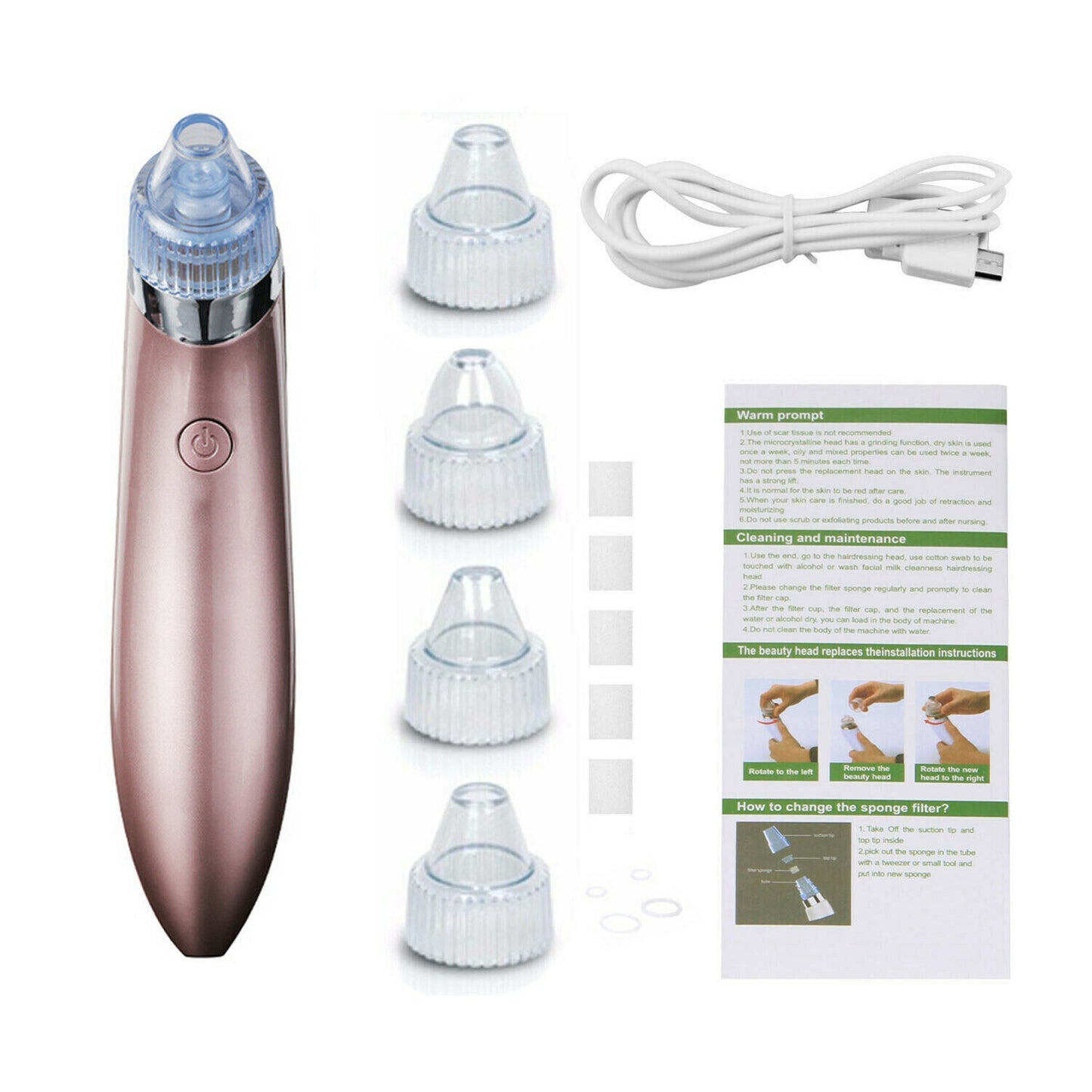 Electric Blackhead Remover – Pore Vacuum & Face Cleanser
