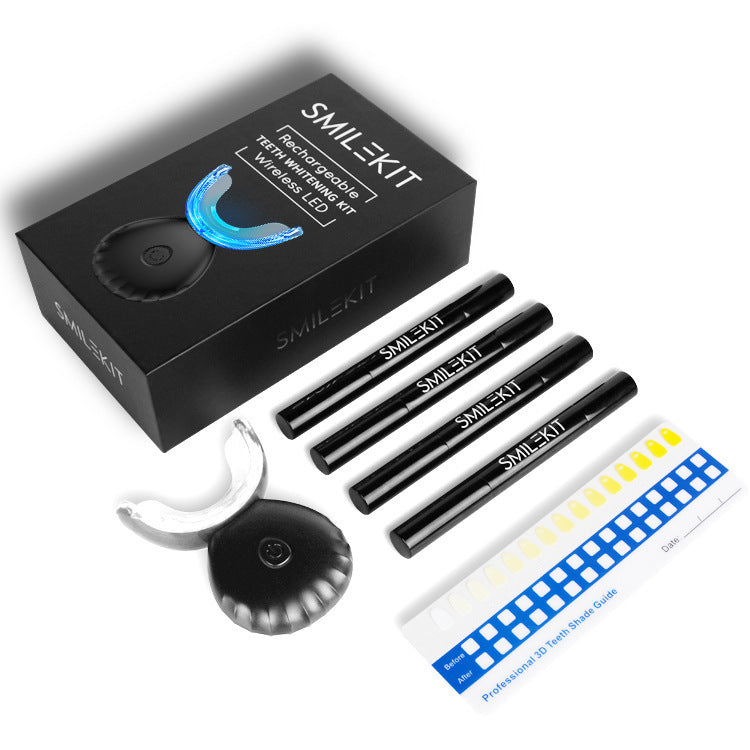 Wireless LED Teeth Whitening Kit – Rechargeable & Safe