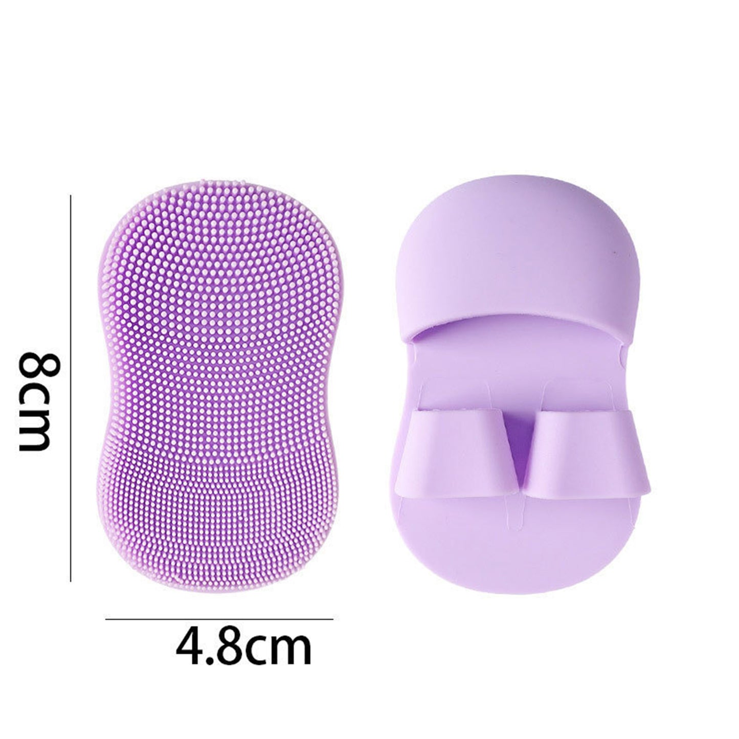 Gentle Glow Silicone Face & Baby Scrubber – 2PC Set